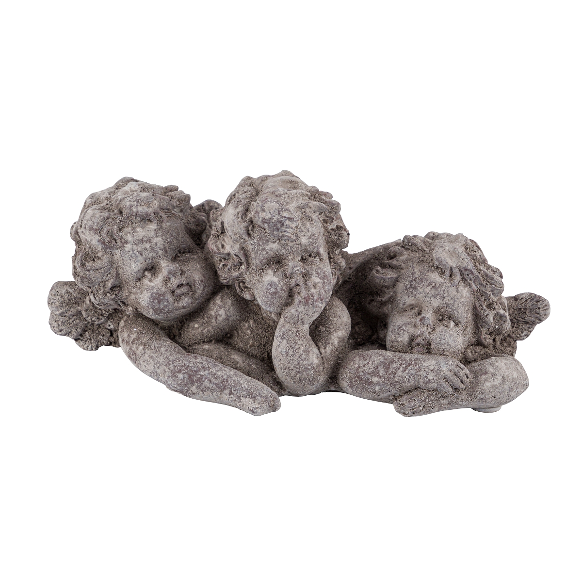 Anges gris 18 x 8 ht 8cm
