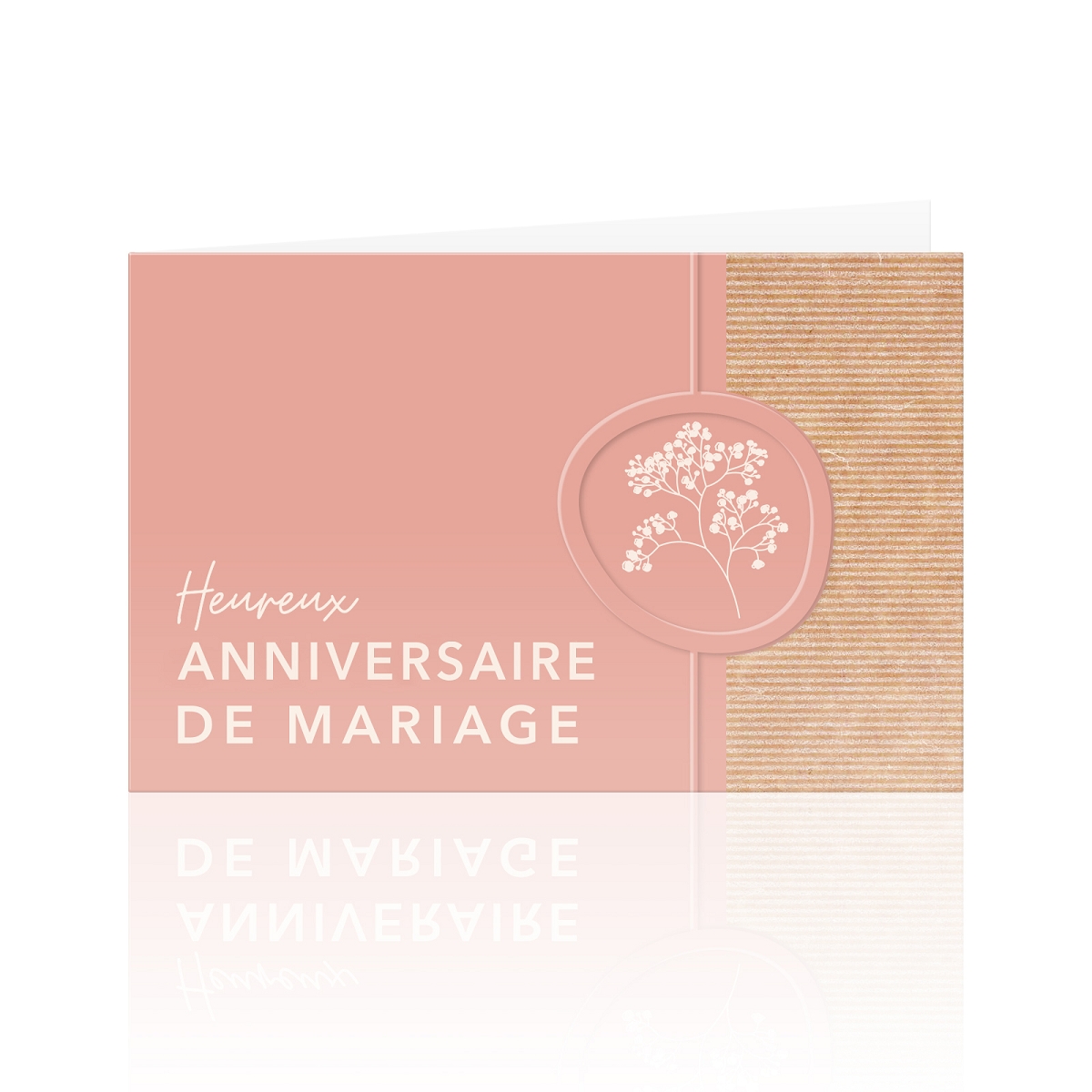 Cartes jeso Botanica "heureux anniversaire de mariage" (x10)