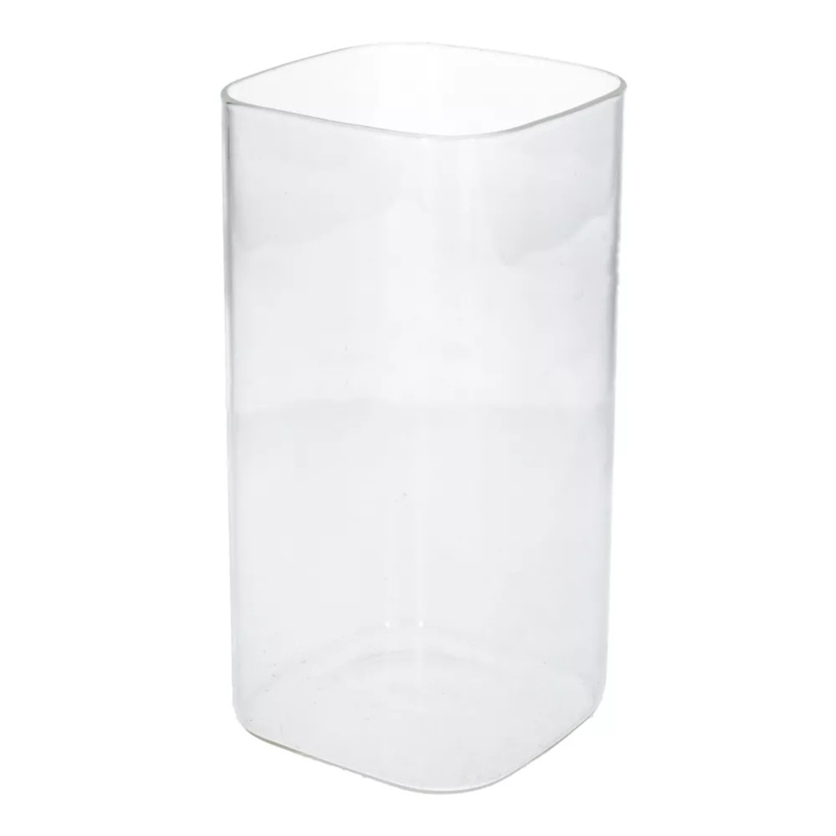 Vase verre carré "Rienzi" 10 x10 cm Ht 20 cm
