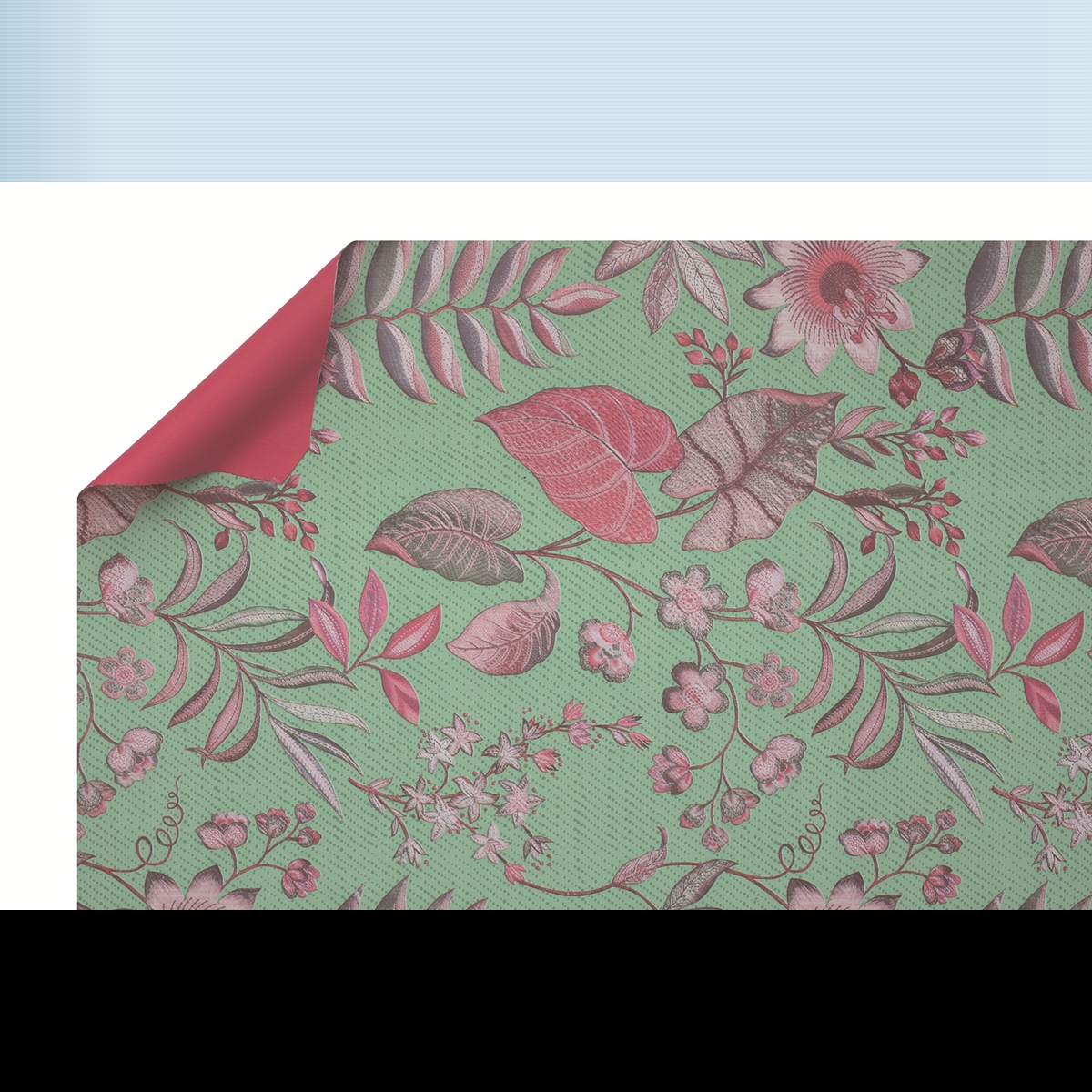 Bobine perla textile vert sauge 0.80 x 40 m