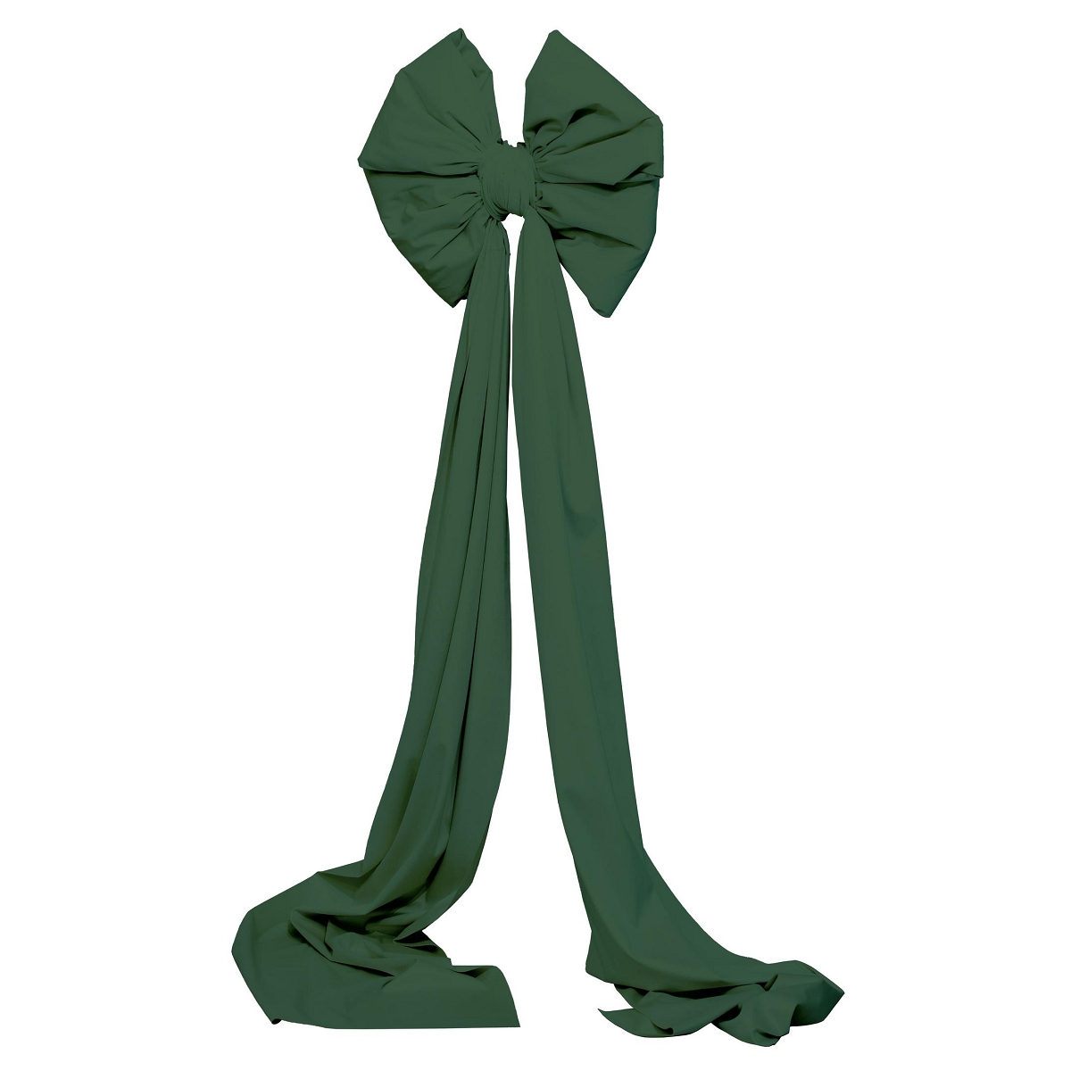Noeud velours à suspendre vert fonce 48 x 180 cm
