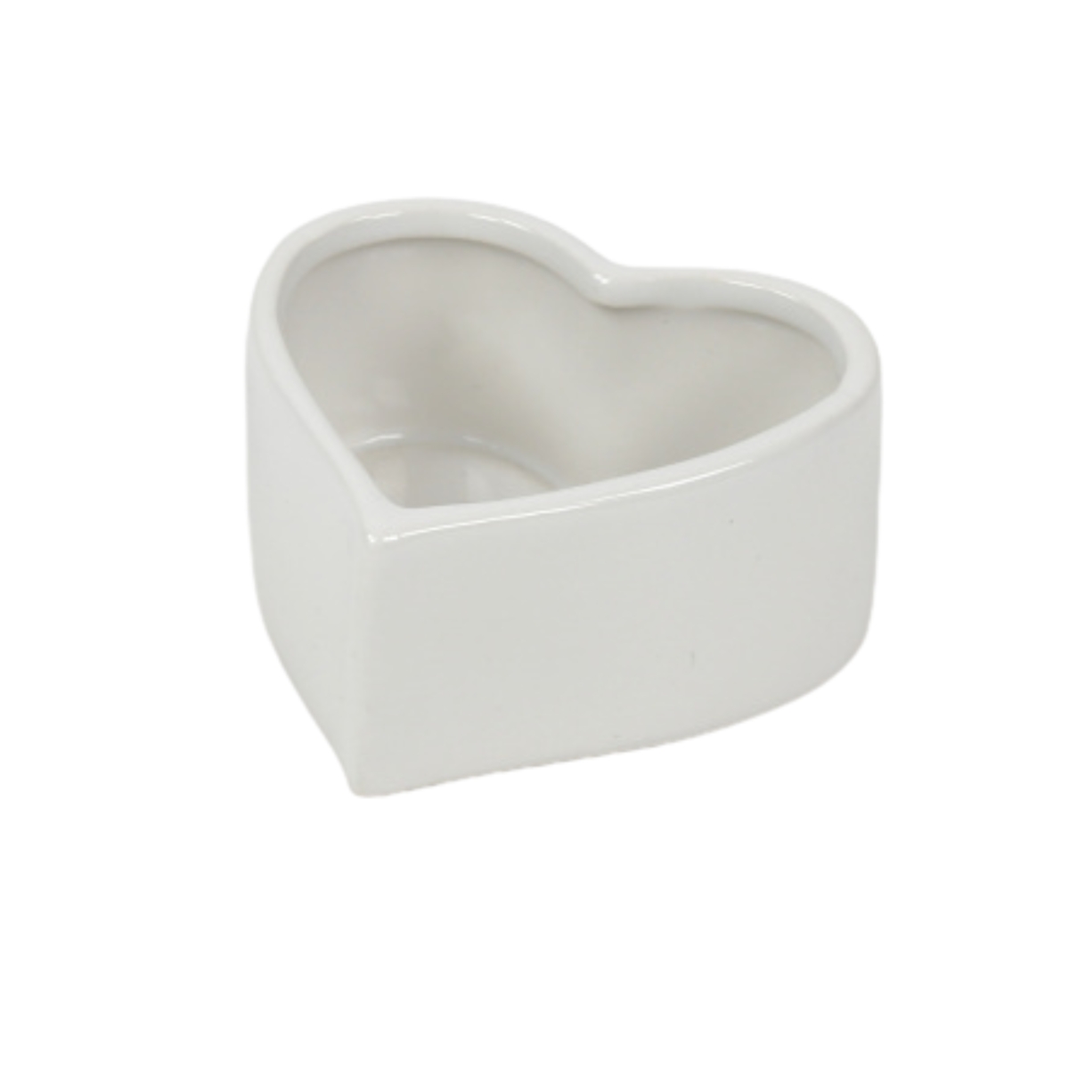 Coeur céramique blanc 11 cm