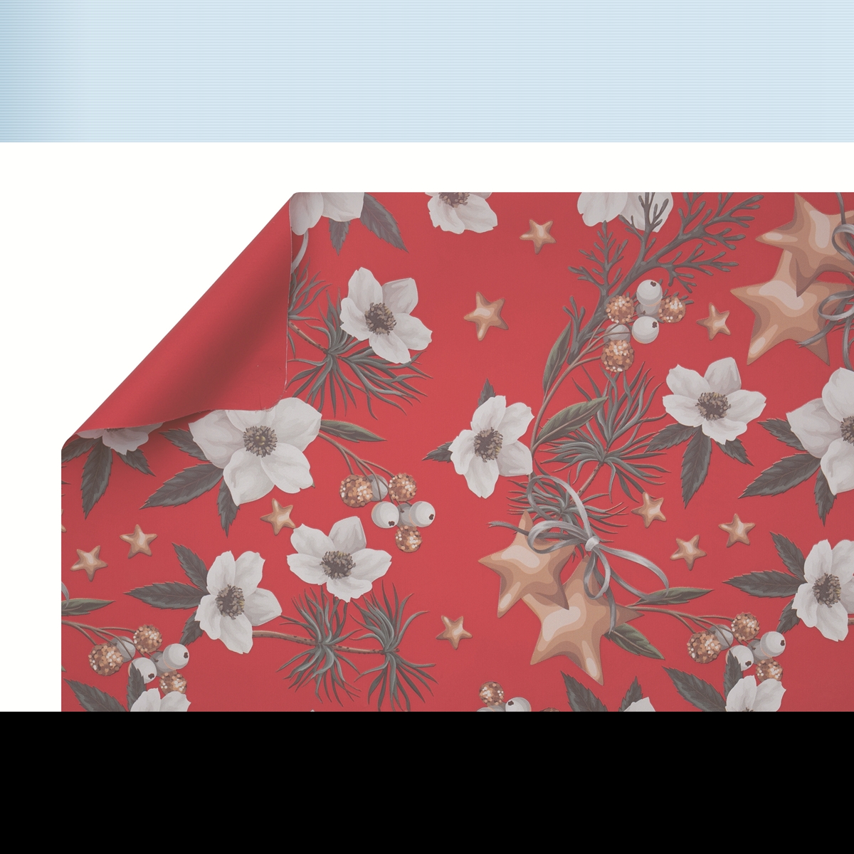 Bobine perla Christmas rouge 0.80 x 40m