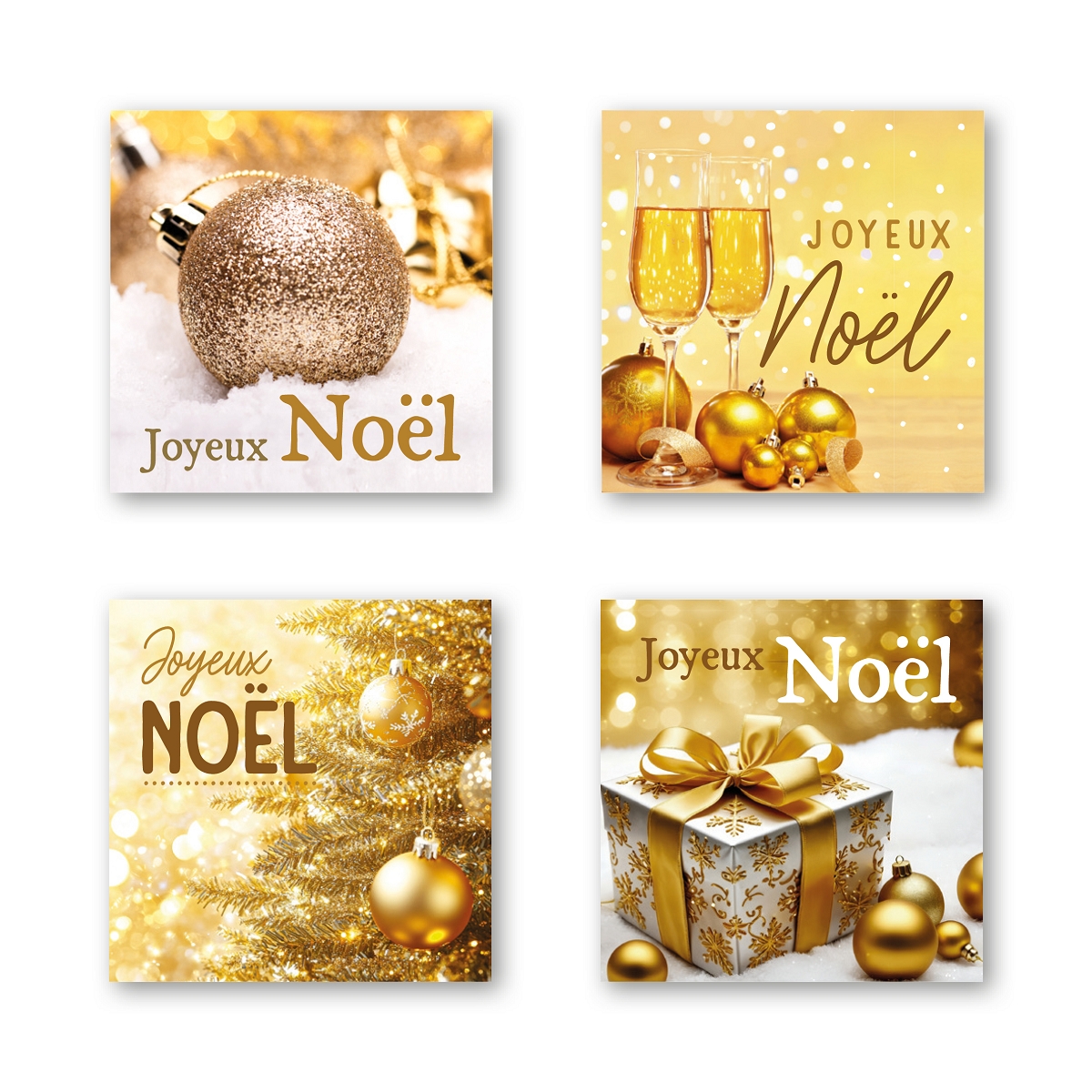 Etiquettes jeso quatro carré "joyeux noël"