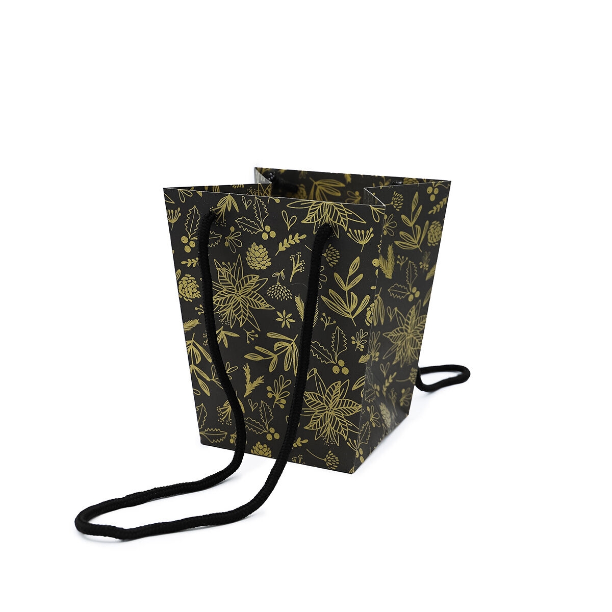 Sac signature Eternity noir-or 11 x 15 ht 17cm (x10)