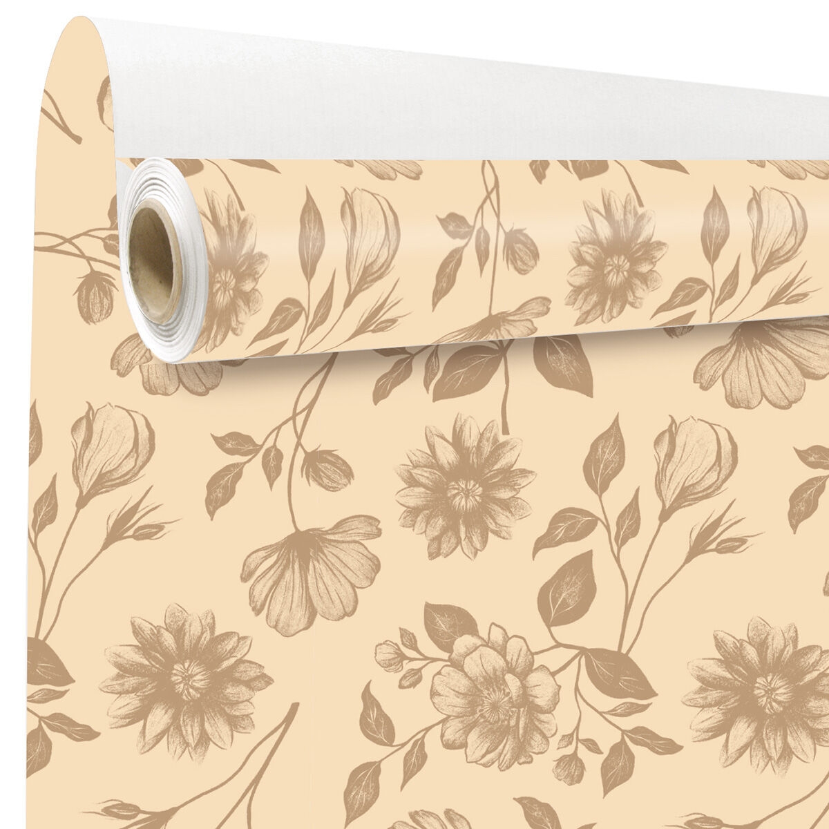 Bobine kraft blanc imprime Sydney beige 0.80 x 40 m