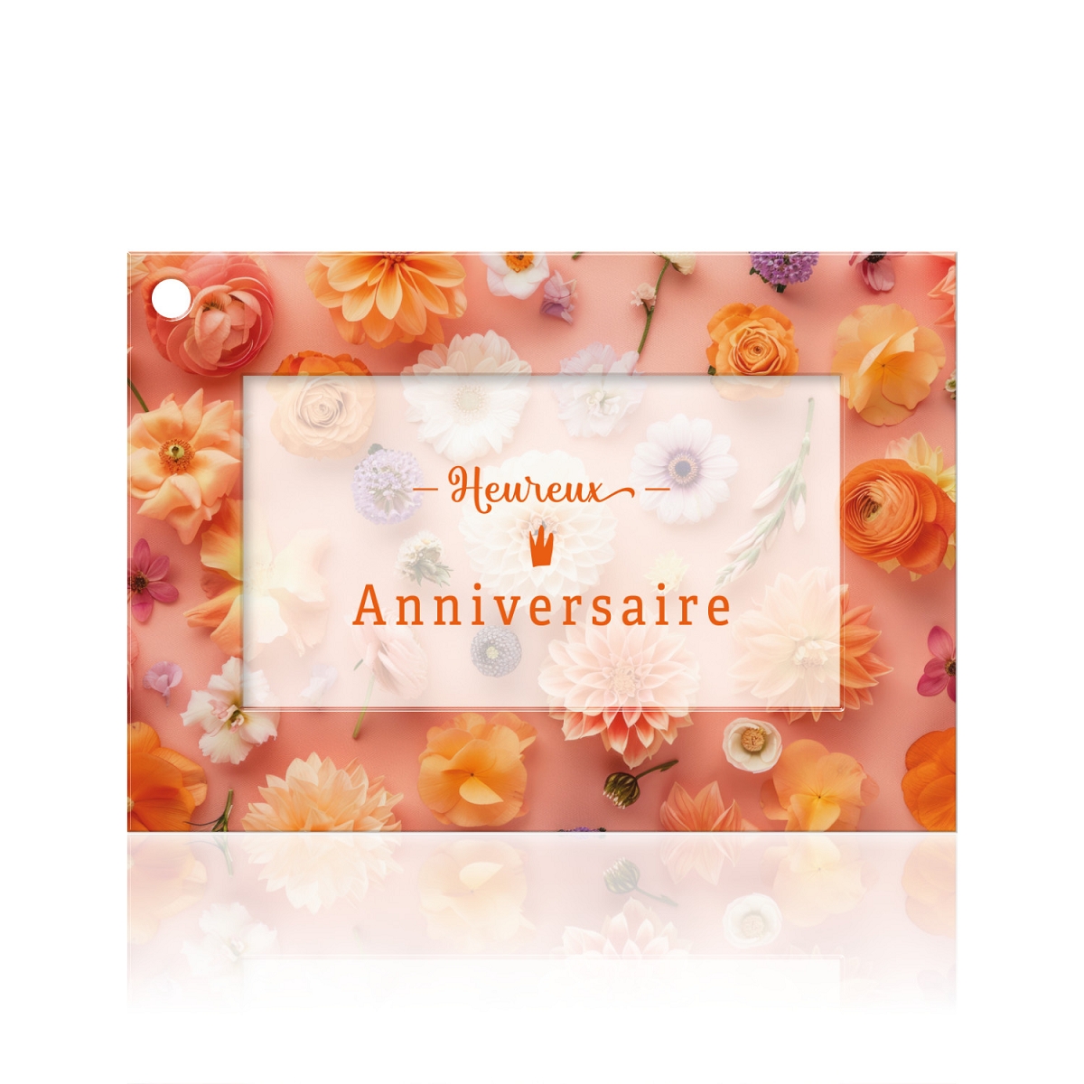 Cartes jeso fleur de fleur "heureux anniversaire de mariage"