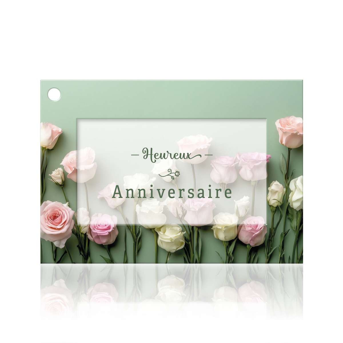 Cartes jeso fleur de fleur "heureux anniversaire de mariage"