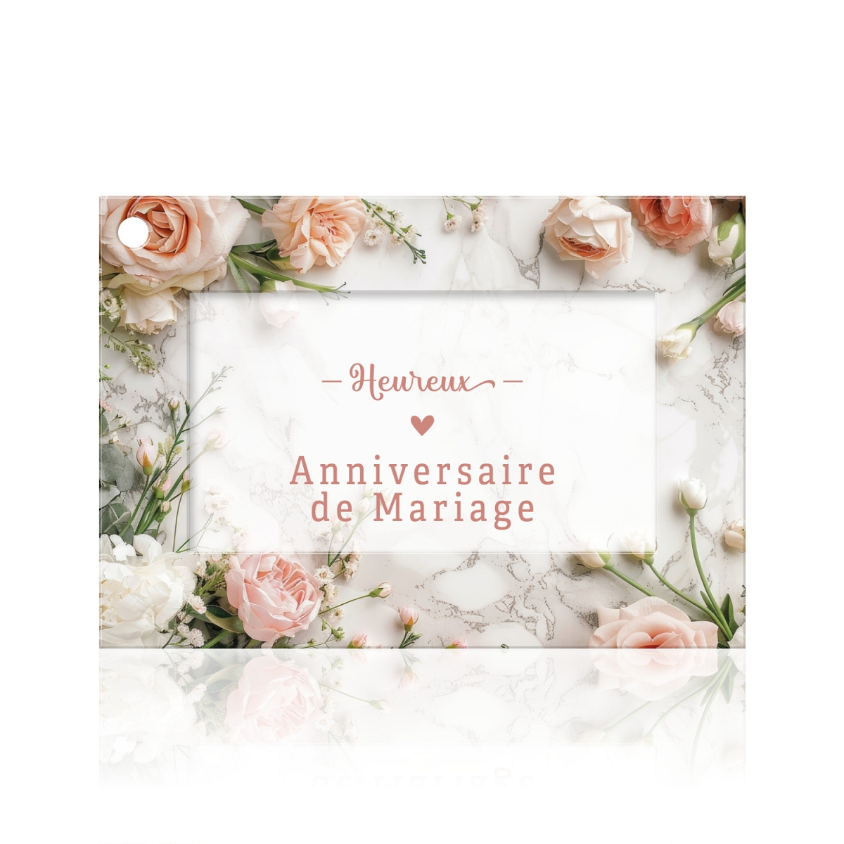 Cartes jeso fleur de fleur "heureux anniversaire de mariage"