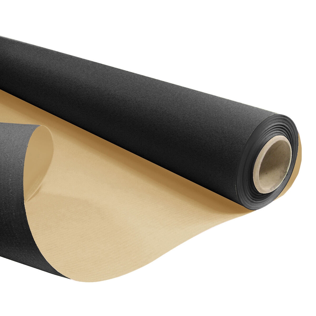 Bobine kraft écru noir 0.69 x 100m