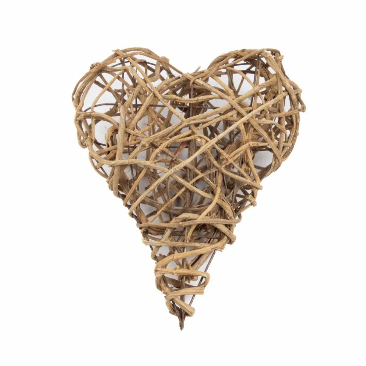 Cœur osier naturel 35cm