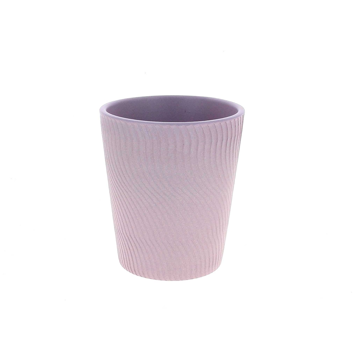 Cache-pot céramique lavande ø14 ht 16cm