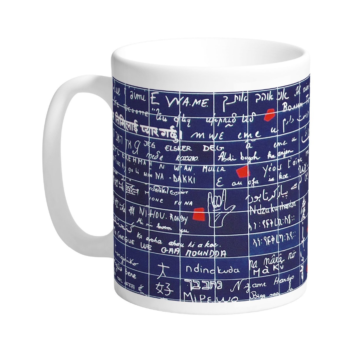 Mug "mur des je t'aime" 9.5x11.5x8cm