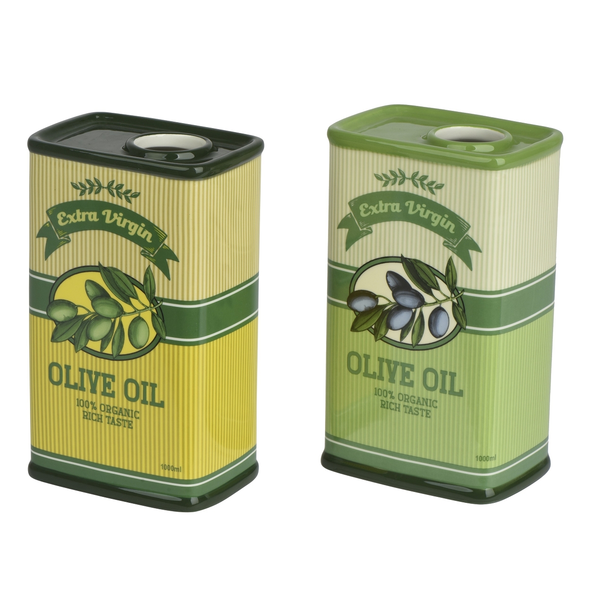 1 x Vase céramique bidon huile d'olive 11 x 7.5 ht 17.5cm