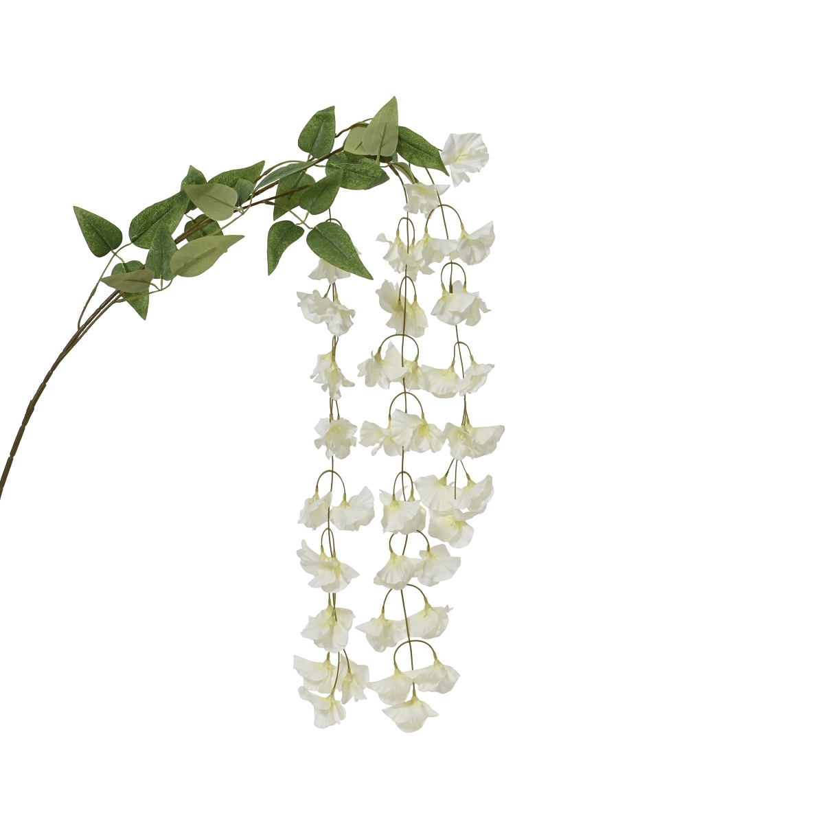 Branche fleurs blanches ht 85cm