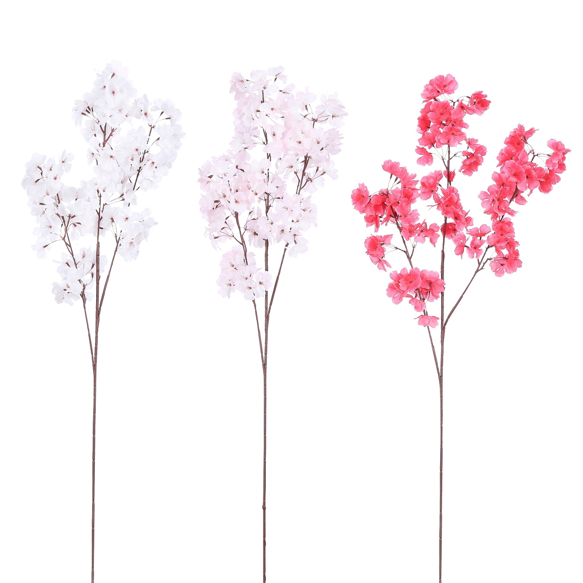 1 x Branche cerisier blanc-rose ou rose foncé ht 107cm
