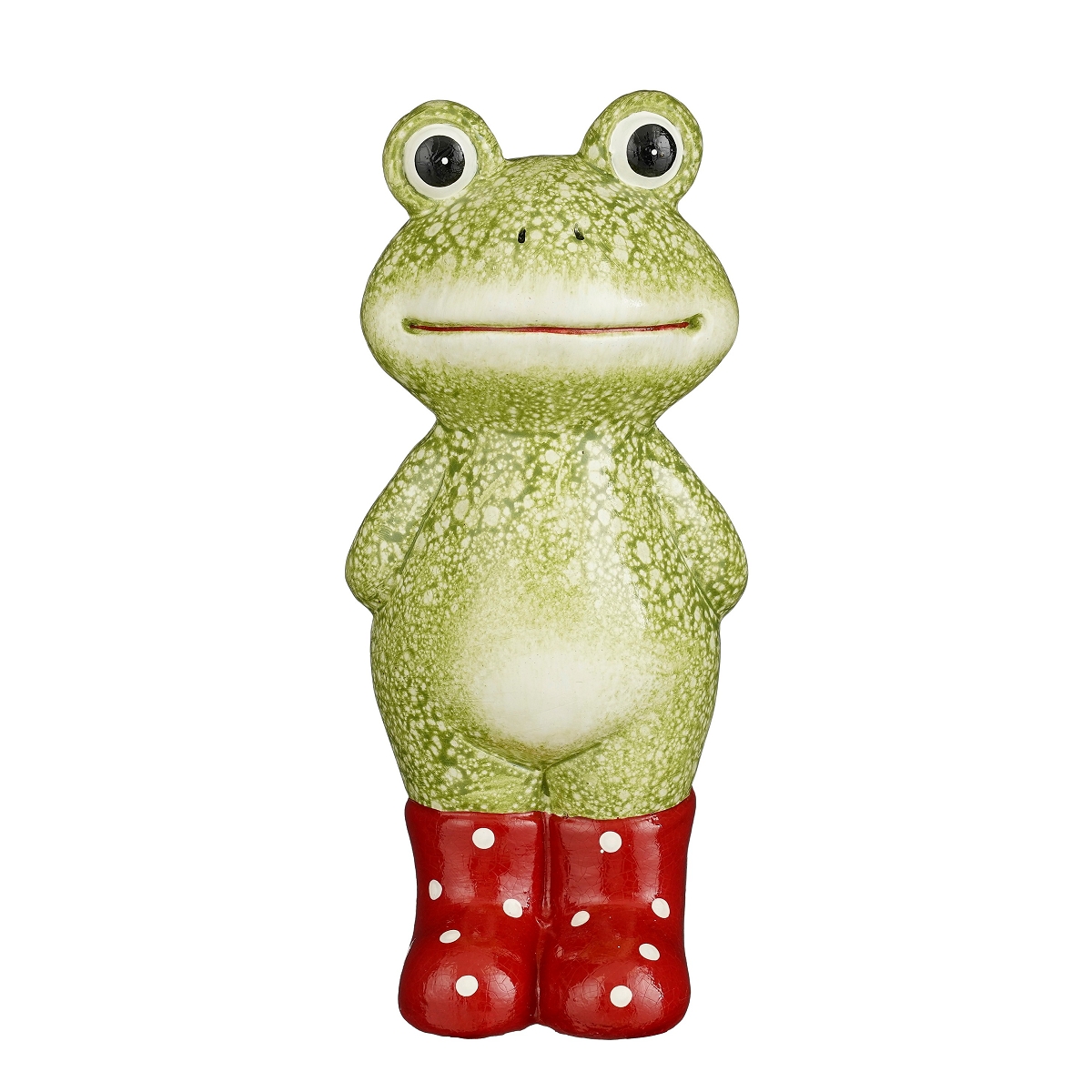 Grenouille céramique verte 9 x 9 ht 20cm