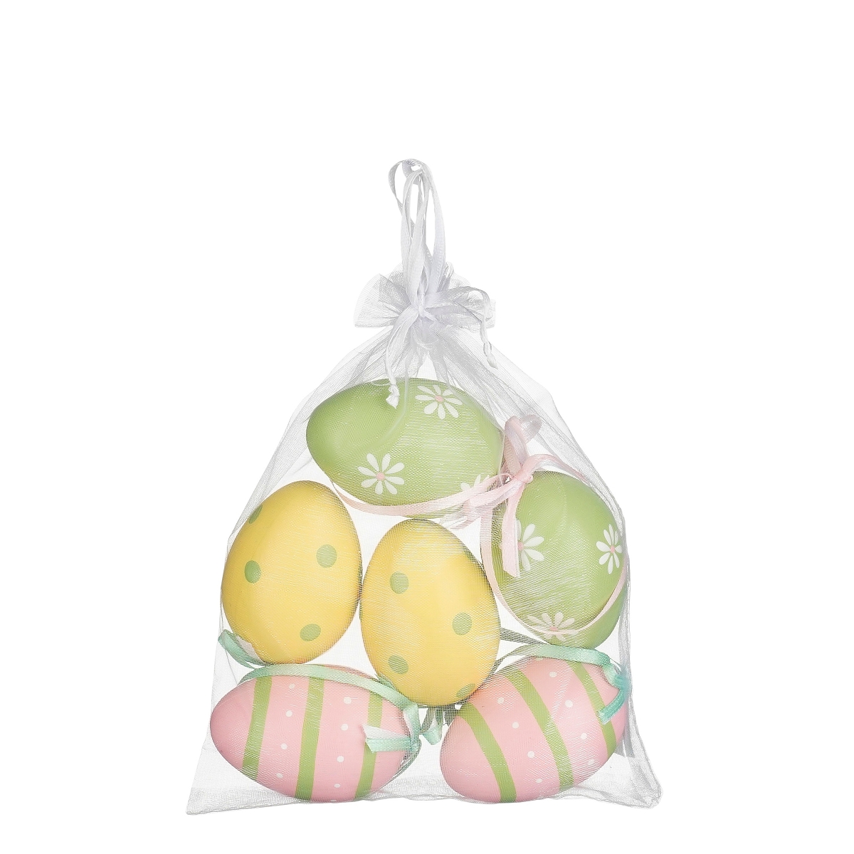 Oeuf à suspendre couleur 6cm (x6)