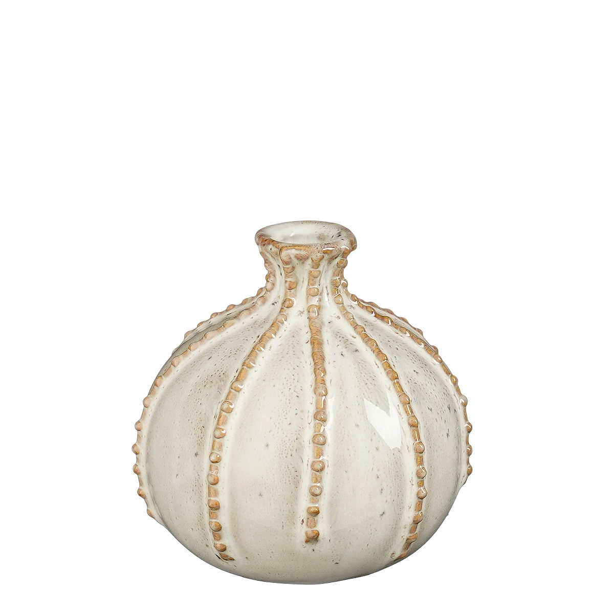 Vase céramique "stéphanie" blanc ø11.5 ht 11.5cm