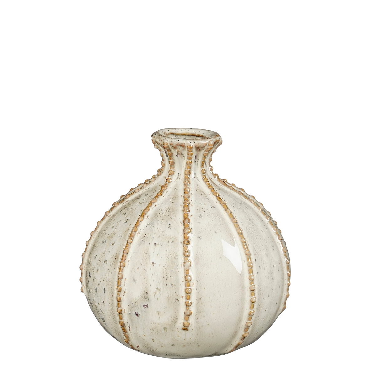 Vase céramique "stéphanie" blanc ø15 ht 15cm