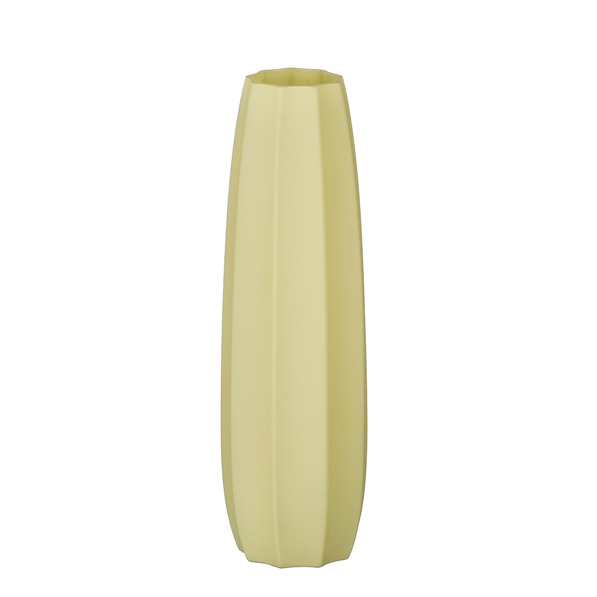 Vase verre vert menthe ø12 ht 44cm