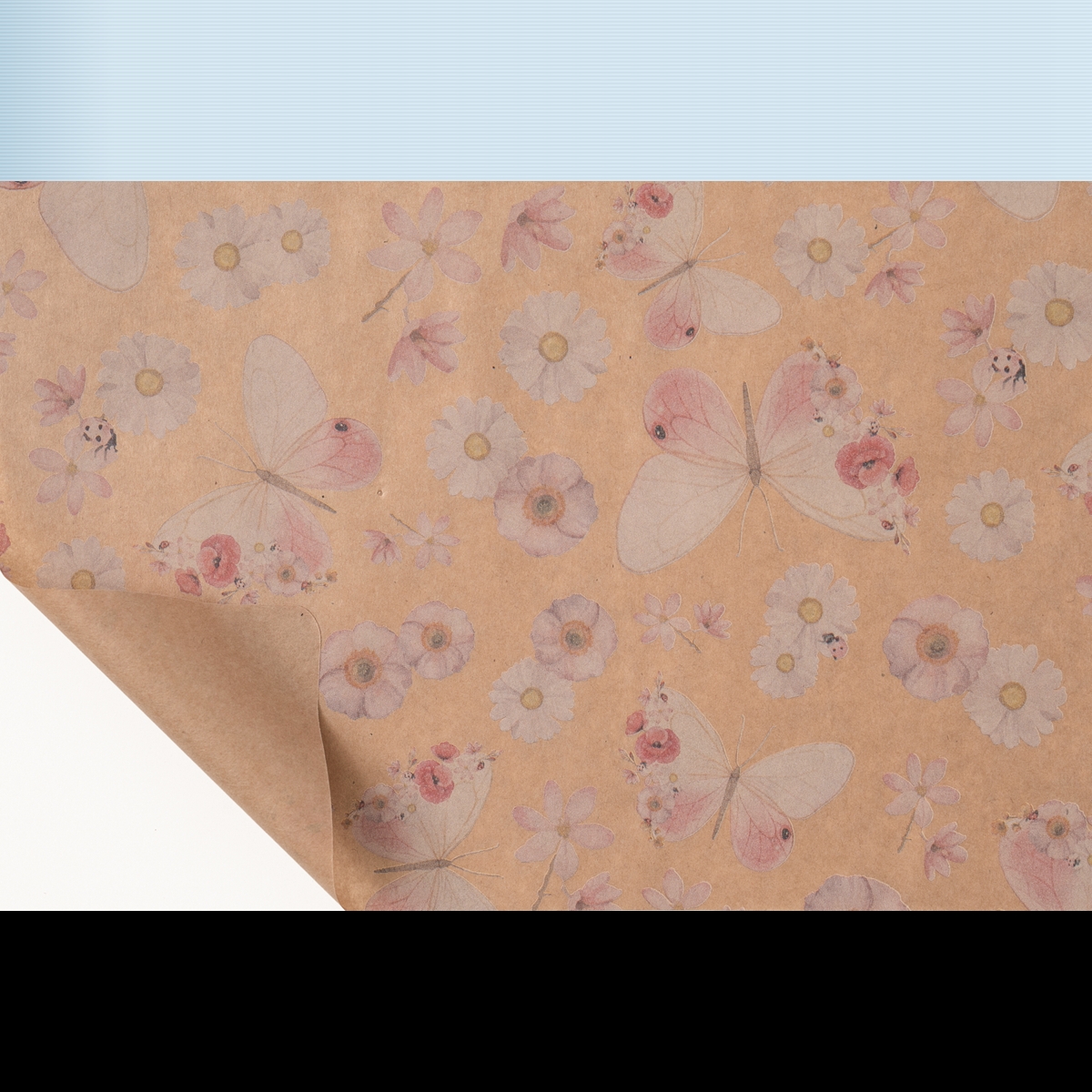 Bobine kraft écru imprimé alissa 0.80 x 40m