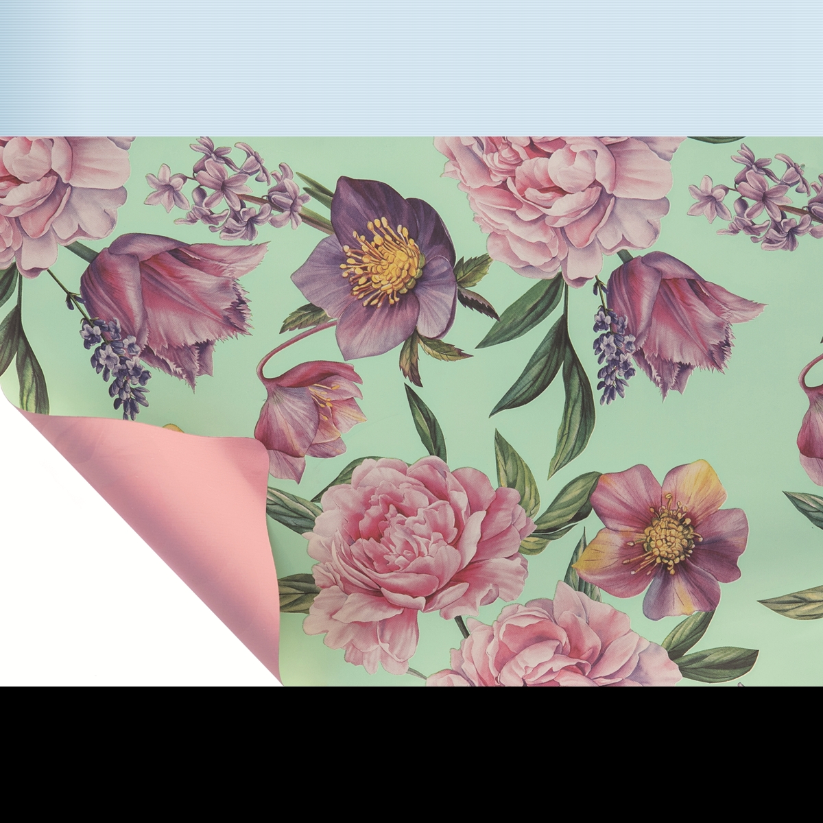 Bobine perla peony bleu marine 0.80 x 40m