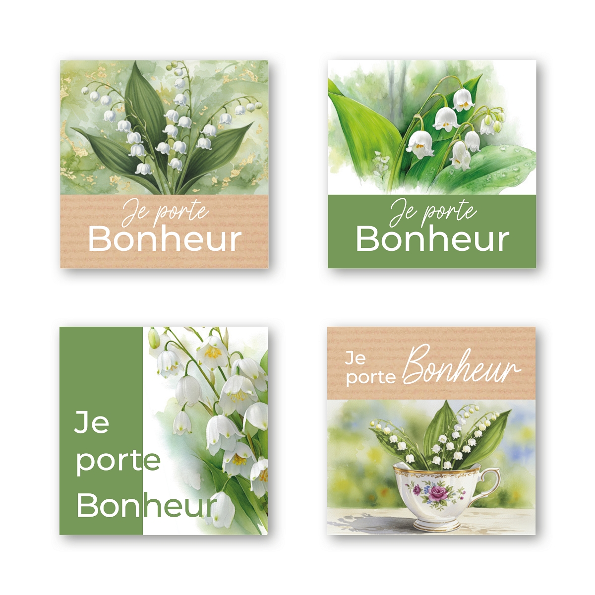 Etiquettes jeso quatro "je porte bonheur" x500