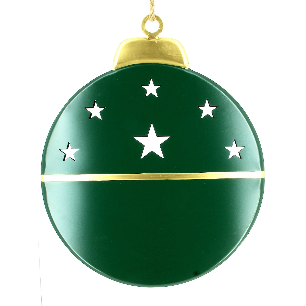 Boule déco métal à suspendre vert ø 70cm