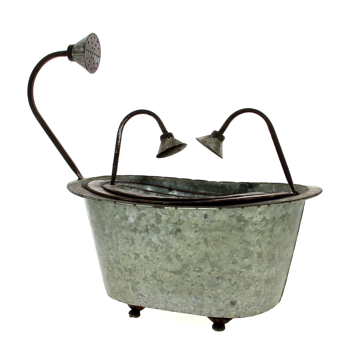 Baignoire métal blanchi set de 3