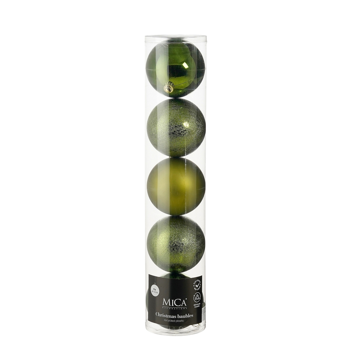Boule Noël vert combi ø 150mm x5