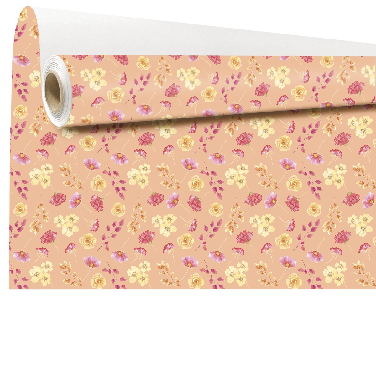 Bobine kraft blanc petula rose 0.79 x 40m