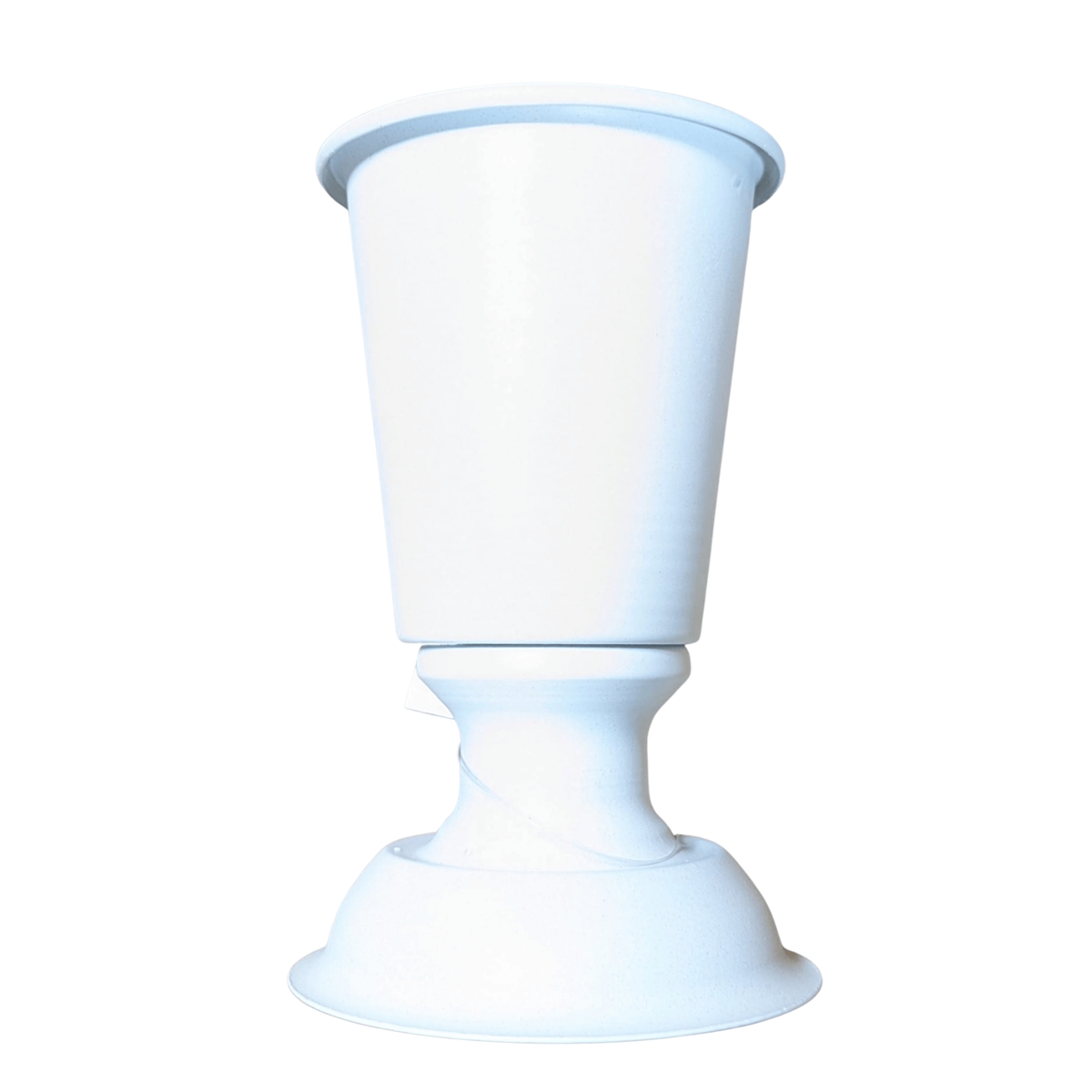 Vase médicis métal blanc ø9 ht 14cm